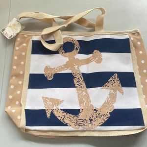 NWT Canvas Tote Anchor